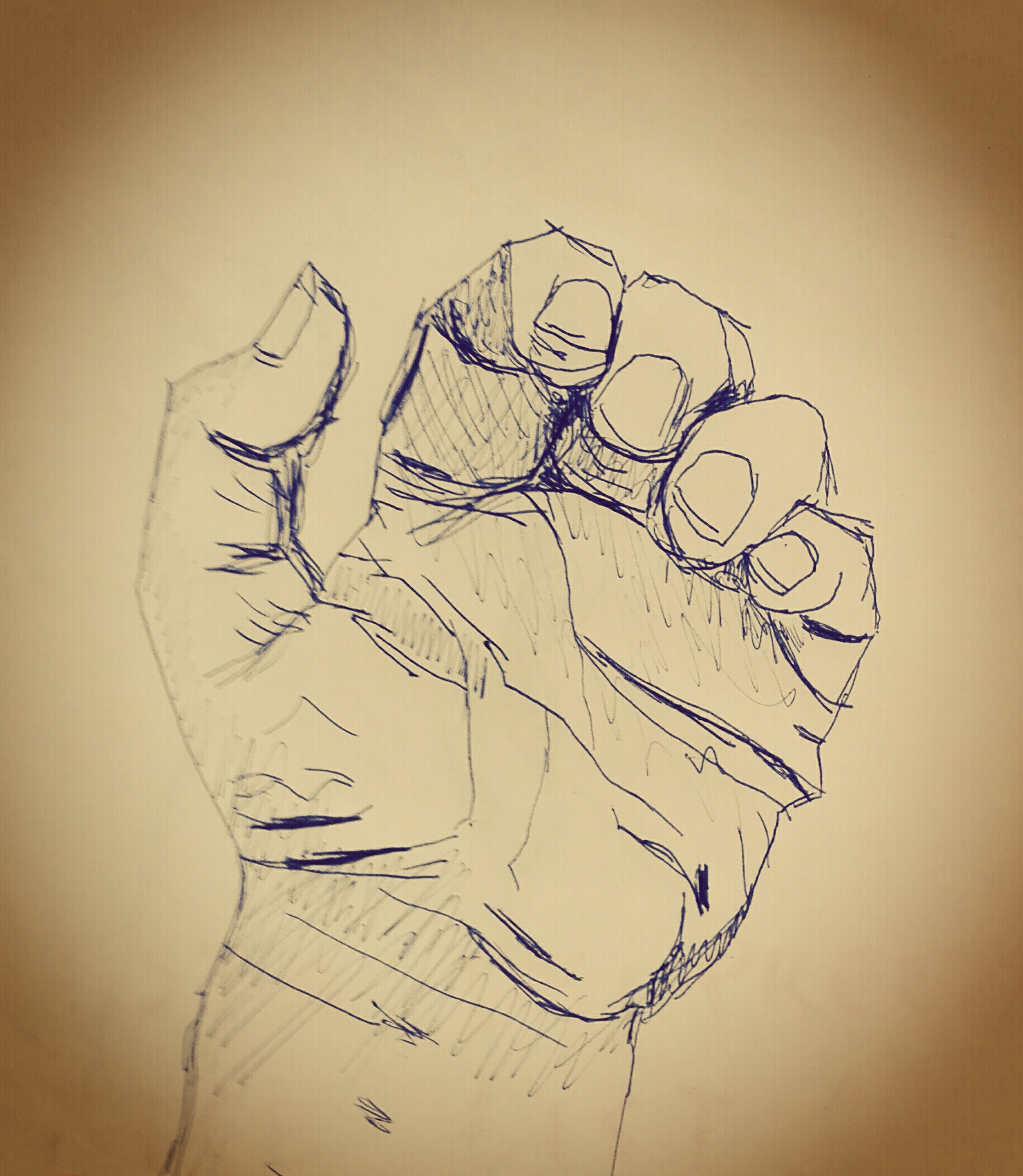Mano disegno su cartoncino