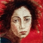 da Tanzio da Varallo Figura_affresco 25x25 su cotto 2015 (libera interpretazione)