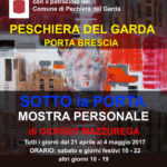 Locandina mostra personale di Porta Brescia a Peschiera del Garda