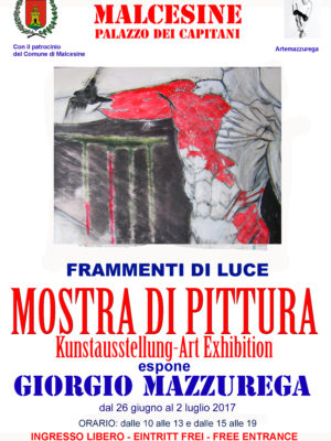 Locandina mostra personale di Malcesine Palazzo dei Capitani 2017