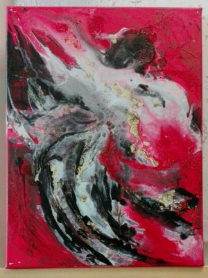 Angelo tecnica mista su tela 40x30 2017