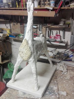 Cavallo, scultura in gesso H 70