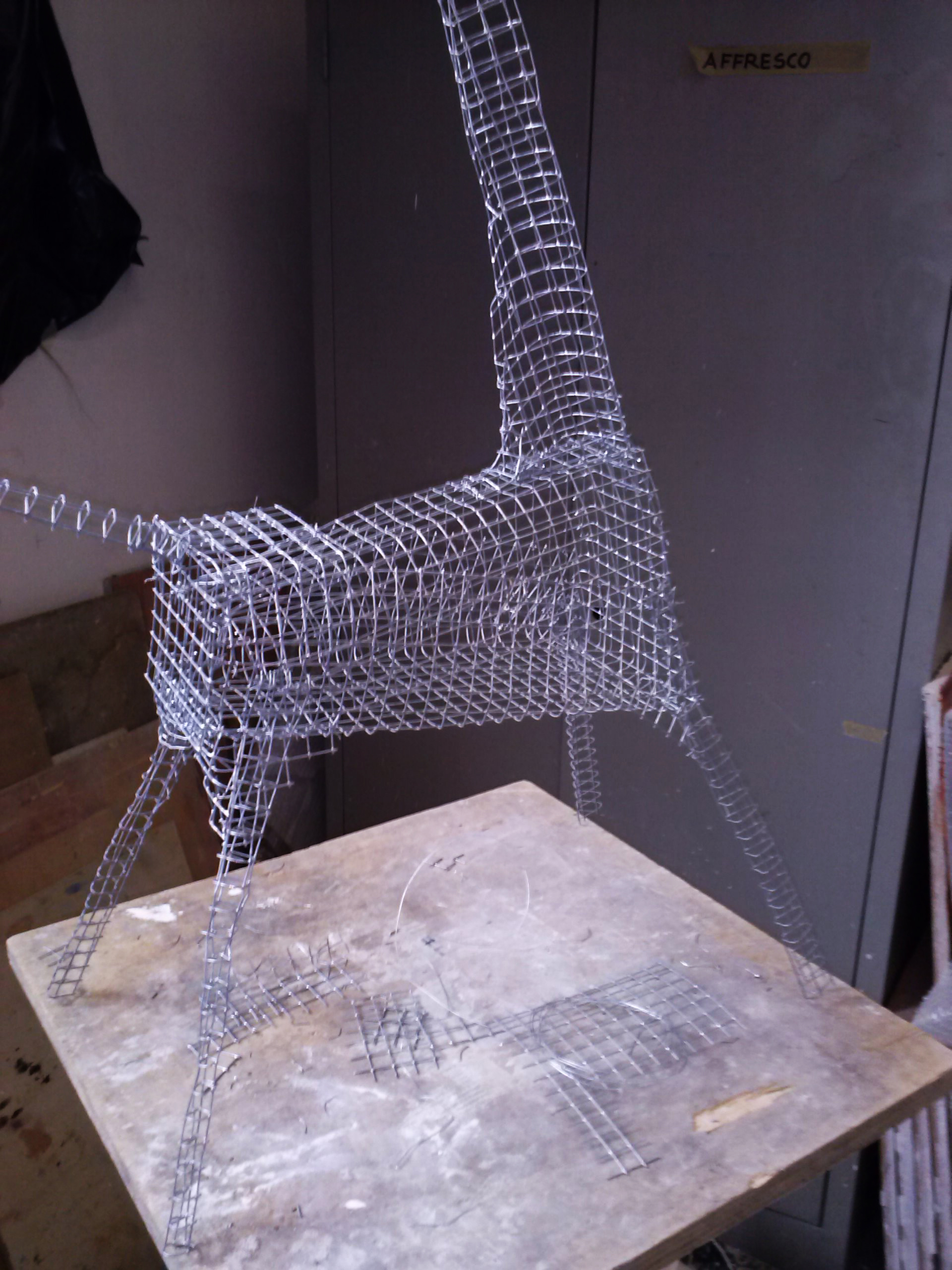 cavallo, scultura in ferro