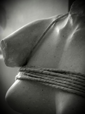 Busto di donna - particolare in BiancoNero