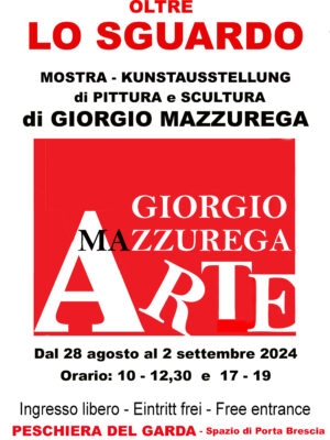 Locandina della mostra Oltre Lo Sguardo di Peschiera D/G 2024